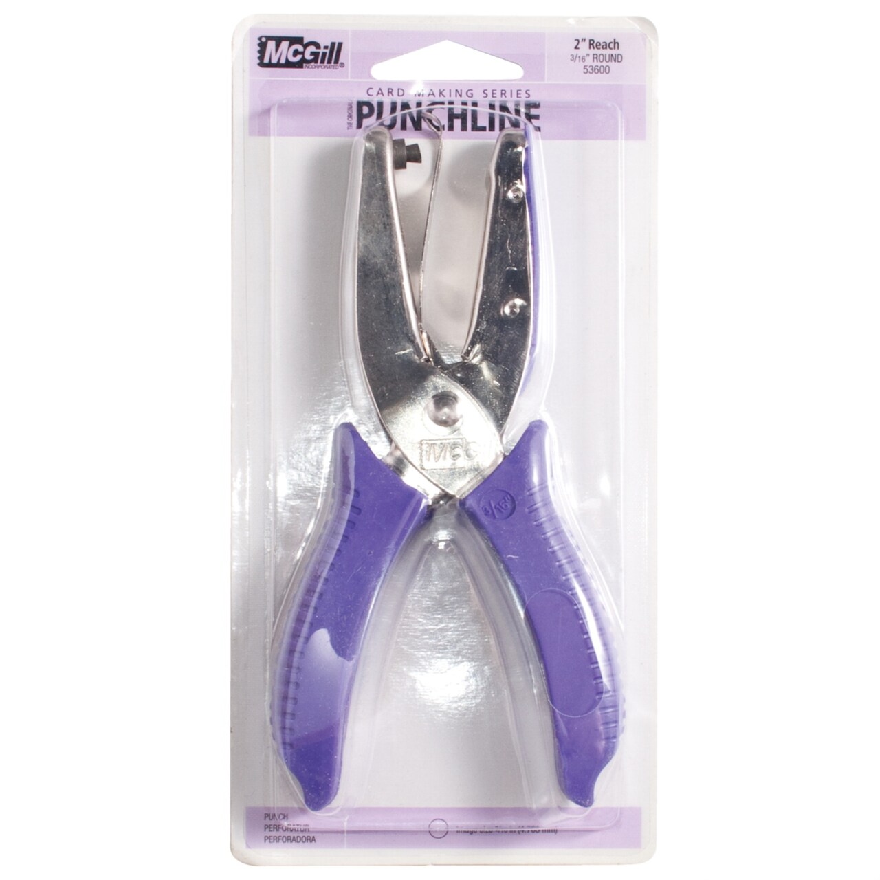 McGill Punchline Handheld Punch, 3/16 Inch Round, 2 Inch Reach